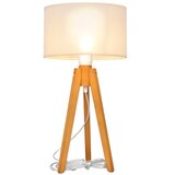  Stona lampa ALBA 1xE27/15W/230V krem/hrast | Eponuda.com
