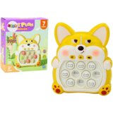 Lean_Toys Arkadna konzolna igra Pop-It Fox 7 načinov igre rumena | Shoptok.si