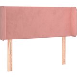 Maison Chic posteljno vzglavje - vzglavna omarica - nočna omarica z ušesi roza 83x16x78/88 cm žamet, (21710890) | Shoptok.si