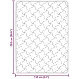  Poletna odeja Taupe 155 x 220 cm Mikrofibra in Teddy flis, (5000284313) | Shoptok.si