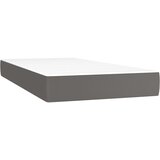 Krevet s oprugama i madracem sivi 200x200 cm od umjetne kože | shoptok.hr