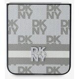 Dkny PU Leather Checkered Pattern and Stripe Zadní Kryt pro Samsung Galaxy Z Flip 6 Beige Ovitek za telefon Vijolična | Shoptok.si