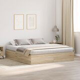 vidaXL Postelja z dodatnim prostorom za shranjevanje Sonoma Oreh 180x200 cm, (22053042) | Shoptok.si