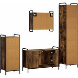  Set ormarića za kupaonicu 4 kom. Dimljeni hrast | shoptok.hr