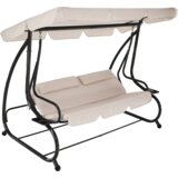 Kondela Vrtna gugalnica, zložljiva, bež/siva, NAILA | Shoptok.si