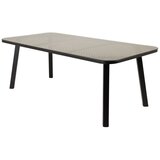 Venture Home Paola pravokutni vrtni blagovaonski stol 200 × 100 cm, crni | shoptok.hr