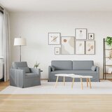 SOFA 2 pcs Svijetlo siva Metal | shoptok.hr