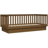  Dnevna postelja medeno rjava 90x200 cm trdna borovina, (20724518) | Shoptok.si