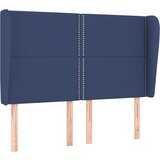 Maison Chic vzglavna omarica - nočna omarica - posteljna omarica z ušesi modro 147x23x118/128 cm blago, (21712673) Cene