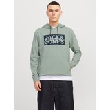 Jack & Jones Muški duks 12268440, Zeleni