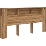  Uzglavlje s ormarićem boja hrasta 200x18 5x102 5 cm drveni | shoptok.hr