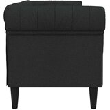  Trosjed Chesterfield crni od tkanine | shoptok.hr