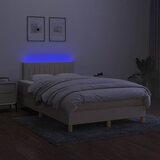  s oprugama i madracem LED krem 120 x 190 cm od tkanine | shoptok.hr
