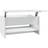 vidaXL Klubska mizica bela 80x50x40 cm inženirski les, (20711746) | Shoptok.si