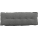  Jastuk za leđa Tamno siva 140 x 50 cm Mikrofiber tkanina | shoptok.hr