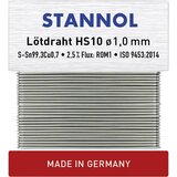 Stannol Radiolot-Wickel HS10 TC Sn99Cu1 zlitina z 2\,5% pretoka 1\,0 mm v premeru na 30 g navijalne kartice HS10 spajkalna žica\, neosvinčena neosvinčeni Sn99\,3Cu0\,7 ROM1 30 g 1 mm, (20428469) | Shoptok.si