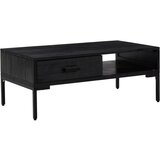 vidaXL Klubska mizica črna 90x50x35 cm trdna borovina, (20712338) | Shoptok.si