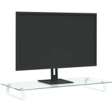vidaXL Stalak za monitor bijeli 80x35x8 cm kaljeno staklo i metal | shoptok.hr