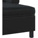  Ležaljka s jastukom Crna 91 x 157 x 91 cm Baršun | shoptok.hr