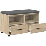  Klupa za hodnik s jastukom Sonoma hrast 80 x 38 x 46 cm | shoptok.hr