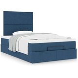 vidaXL Otomanski okvir kreveta s madraca plavi 120x190 cm od tkanine | shoptok.hr