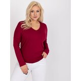 RELEVANCE Blouse-RV-BZ-7302.23-burgundy | Shoptok.si