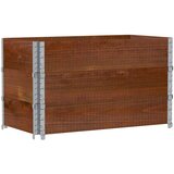  Okviri za palete 3 kom smeđi 100 x 50 cm od masivne borovine | Eponuda.com