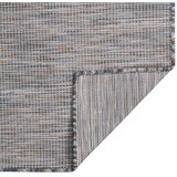 Furnova Zunanja preproga ploščato tkanje 80x150 cm rjava in modra, (21930723) | Shoptok.si