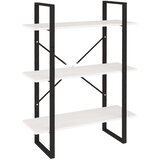 Ormarić za knjige s 3 razine bijeli 80x30x105 cm od borovine | shoptok.hr