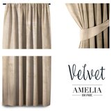 Restilo Bež žametna zavesa AmeliaHome Velvety Simple, 245 x 140 cm | Shoptok.si