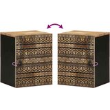  Kopalniška viseča omarica črna 38x33,5x48 cm masivni les Mango, (22013565) | Shoptok.si
