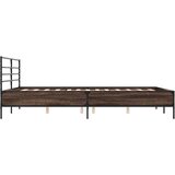  Okvir kreveta boja hrasta 120x200 cm konstruirano drvo i metal | shoptok.hr