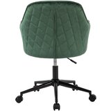 MID.YOU VRTLJIVI STOL kovina, tekstil zelena, črna | Shoptok.si