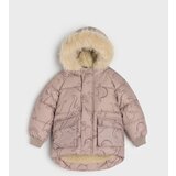 Sinsay Puffer jakna sa sherpa podstavom i kapuljačom s umjetnim krznom | shoptok.hr
