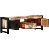 TV ormarić 120 x 30 x 40 cm od masivnog obnovljenog drva | shoptok.hr
