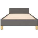  Okvir za krevet s uzglavljem tamnosivi 80x200 cm od tkanine | shoptok.hr