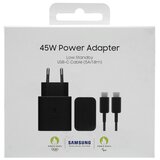 Samsung Hišni hitri polnilec EP-T4511 45W USB-C + kabel USB-C v USB-C črn | Shoptok.si