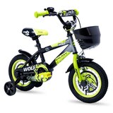  Bicikl dečiji GALAXY WOLF 12" crna/siva/neon zelena | Eponuda.com