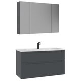 Hanah home Kupatilski ormarić sa umivaonikom i ogledalom (2 komada) Messina 100 v2 386 | Eponuda.com