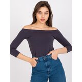 BASIC Feel Good Blouse-RV-BZ-4692.22-graphite | Shoptok.si