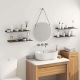  Polica na zidu s policom Zidne 4 pcs Crna 60 x 18 x 2 5 cm - Crna 60 x 18 cm 4 | shoptok.hr