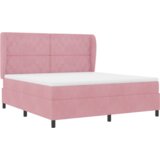  Ružičasti Box Spring Krevet s Madracem 180x200 cm u Baršunu | shoptok.hr