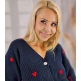 Pri Warm and cozy women's sweater with hearts for autumn SUMMER | shoptok.hr
