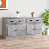  Komoda 2 kom siva boja betona od konstruiranog drva | shoptok.hr