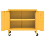 Ormarić za pohranu boja senfa 60 x 35 x 56 cm čelični | shoptok.hr