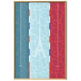  Plakat - Illustration of a Pool Against the French Flag 29.7x42 Zlatni okvir | shoptok.hr