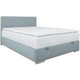 CARRYHOME POSTELJA Z VZMETNICO 140 cm x 200 cm , tekstil svetlo modra | Shoptok.si