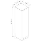 Hanah home Ormar Minar Kale-8689, 45x190x52 cm, Bijela | Eponuda.ba