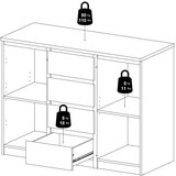 Tvilum Komoda u dekoru hrasta u prirodnoj boji 121x91x50 cm Naia – | shoptok.hr