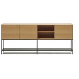 Kave Home Nizka komoda v hrastovem dekorju v naravni barvi 195x80 cm Vedrana – Cene